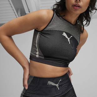 背心624294 Puma 女士透气紧身运动无袖 彪马官方正品 2024新款