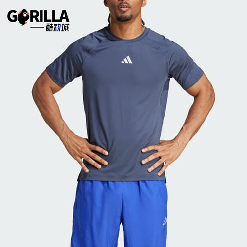 Adidas/阿迪达斯正品GYM+AEROREADY新款男经典训练短袖T恤IW8374