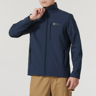 Jack wolfskin/狼爪正品新款男士柔软软壳夹克A62521A-1010