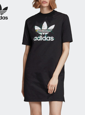 Adidas/阿迪达斯正品 Originals三叶草女子TEE DRESS连衣裙FL0037