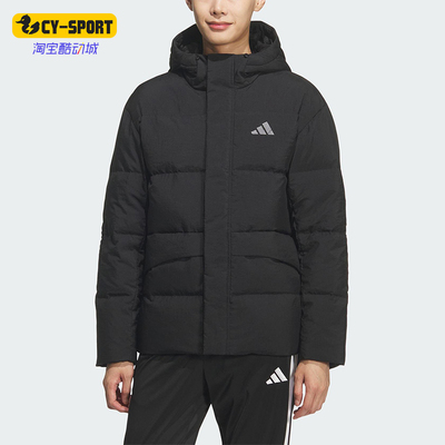 Adidas/阿迪达斯正品LINEAR男士休闲连帽运动耐穿羽绒服KQ5519