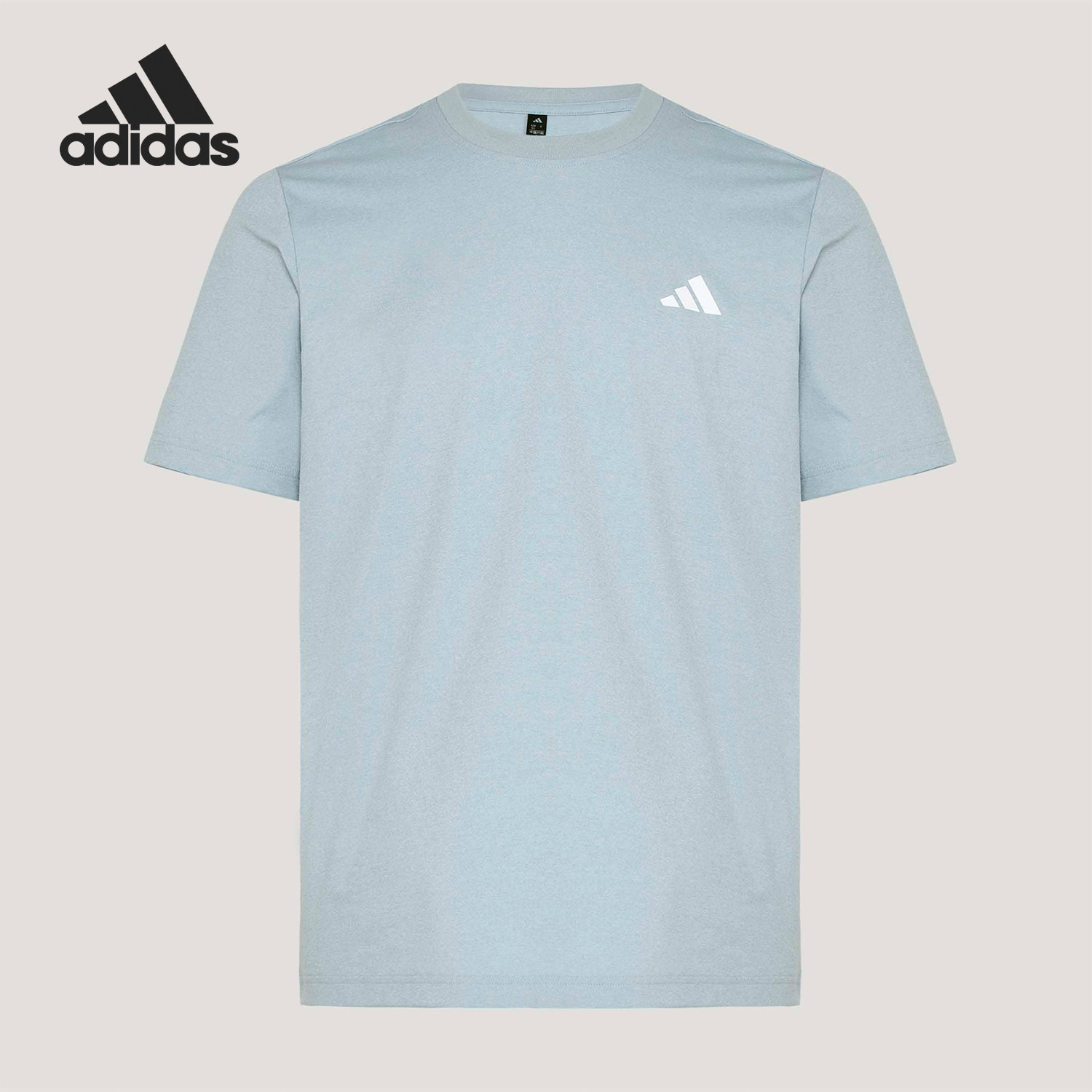 Adidas/阿迪达斯官方正品S SMALL LOGO T男女透气通勤T恤KU6402 - 实物图