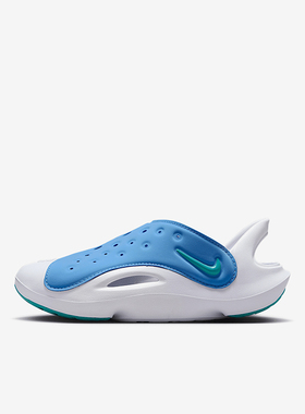 Nike/耐克正品Aqua Swoosh儿童透气一脚蹬经典包头凉鞋FN0876-400