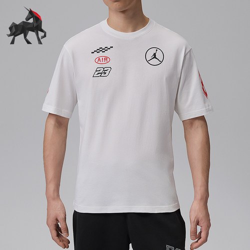 Nike/耐克正品JORDAN男士亲肤简约透气运动休闲短袖T恤IR7001-100