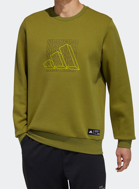 Adidas/阿迪达斯正品卫衣男子 春季新款运动休闲套头衫GP1858