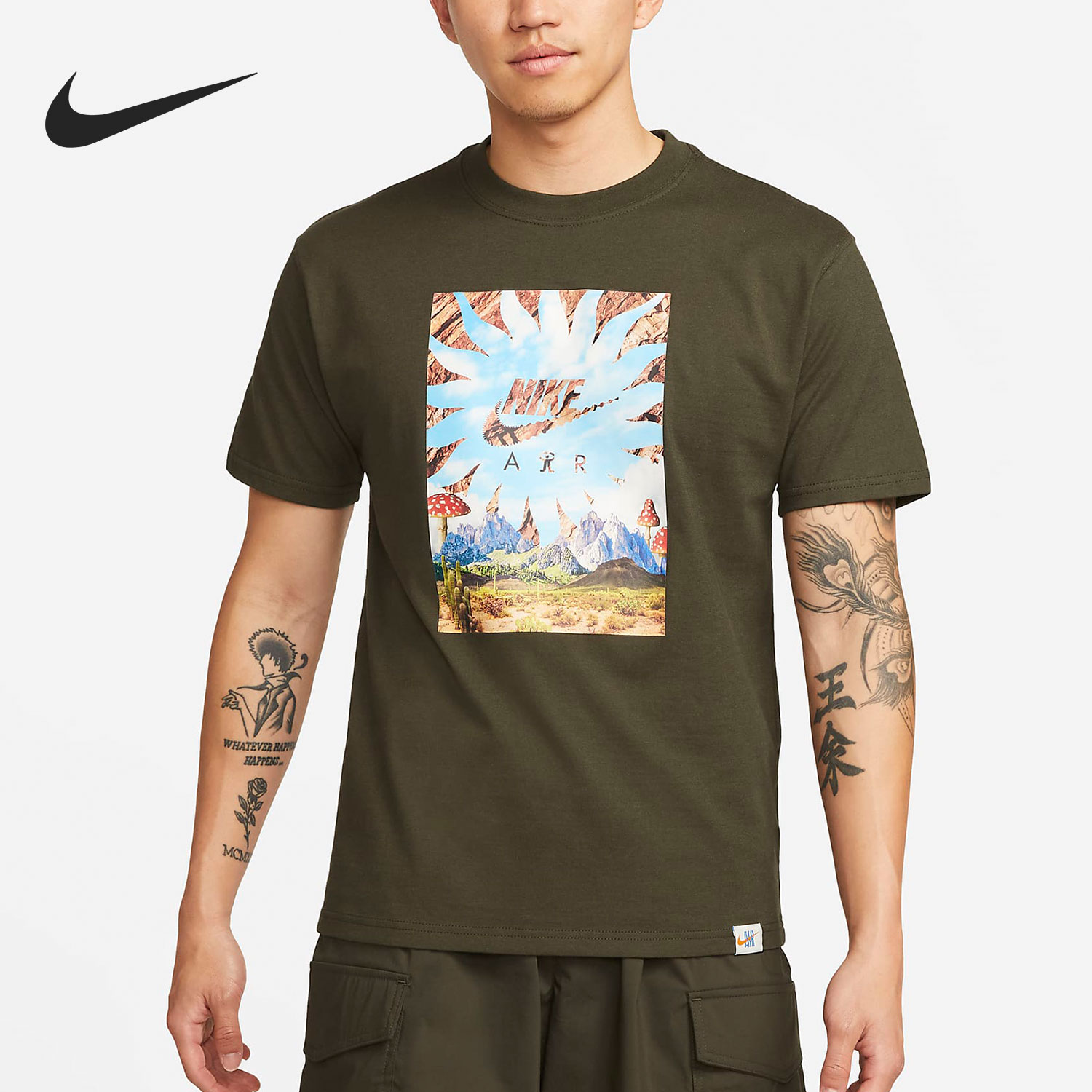 Nike/耐克正品当季新款休闲透气男子运动短袖T恤DQ1020-355