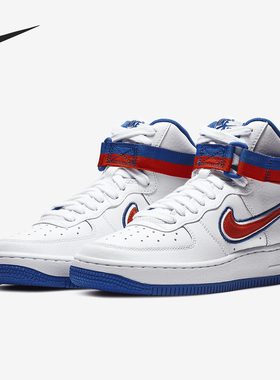 Nike/耐克正品Air Force 1 GS女子大童高帮板鞋AV3804-100