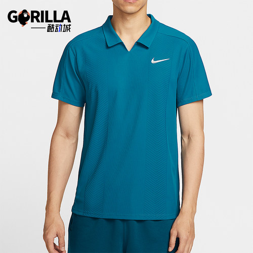 Nike/耐克正品NikeCourtSlamDri-FITADV网球经典POLO衫HM6753-301