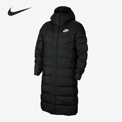 Nike/耐克正品当季男子运动保暖连帽中长款羽绒服CU0281-010
