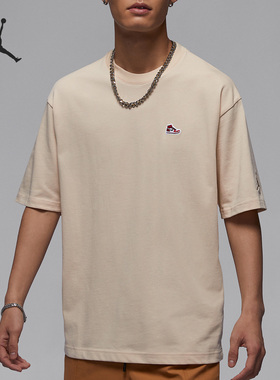 Nike/耐克正品Jordan Brand 男士刺绣图案短袖T恤FN5983-203