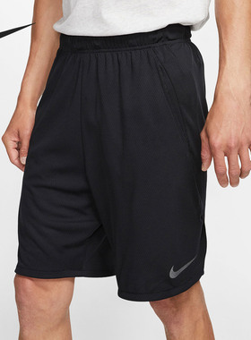 Nike/耐克正品男子针织透气梭织运动训练五分短裤CN9767-010