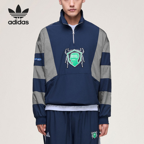 Adidas/阿迪达斯正品三叶草TRACKTOP新款出游经典套头衫JZ1055
