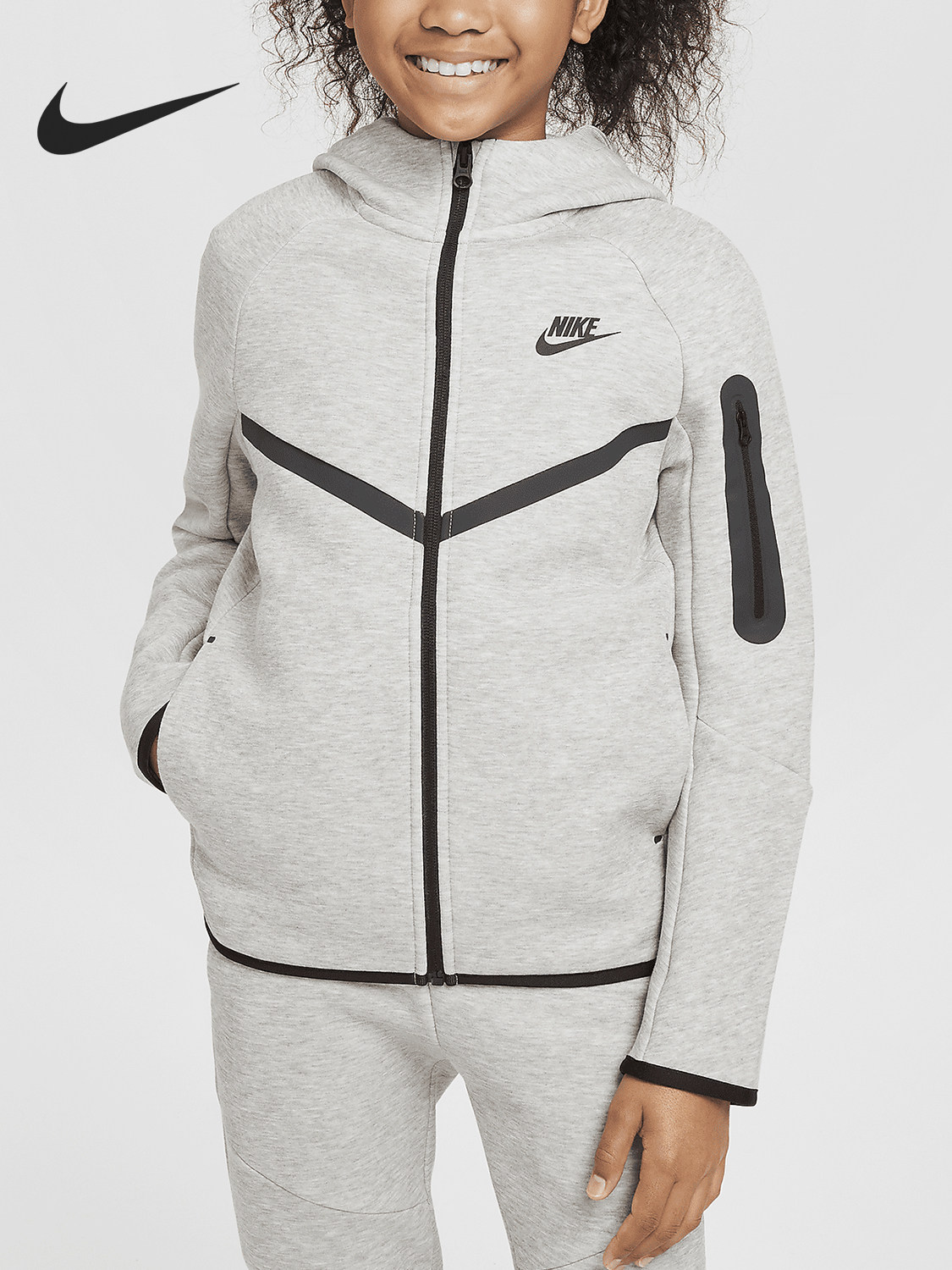 Nike Tech Fleece Big Kids Jacket HV5867-063 Tech Fabric - Buy from Taobao, China | Shopme Agent