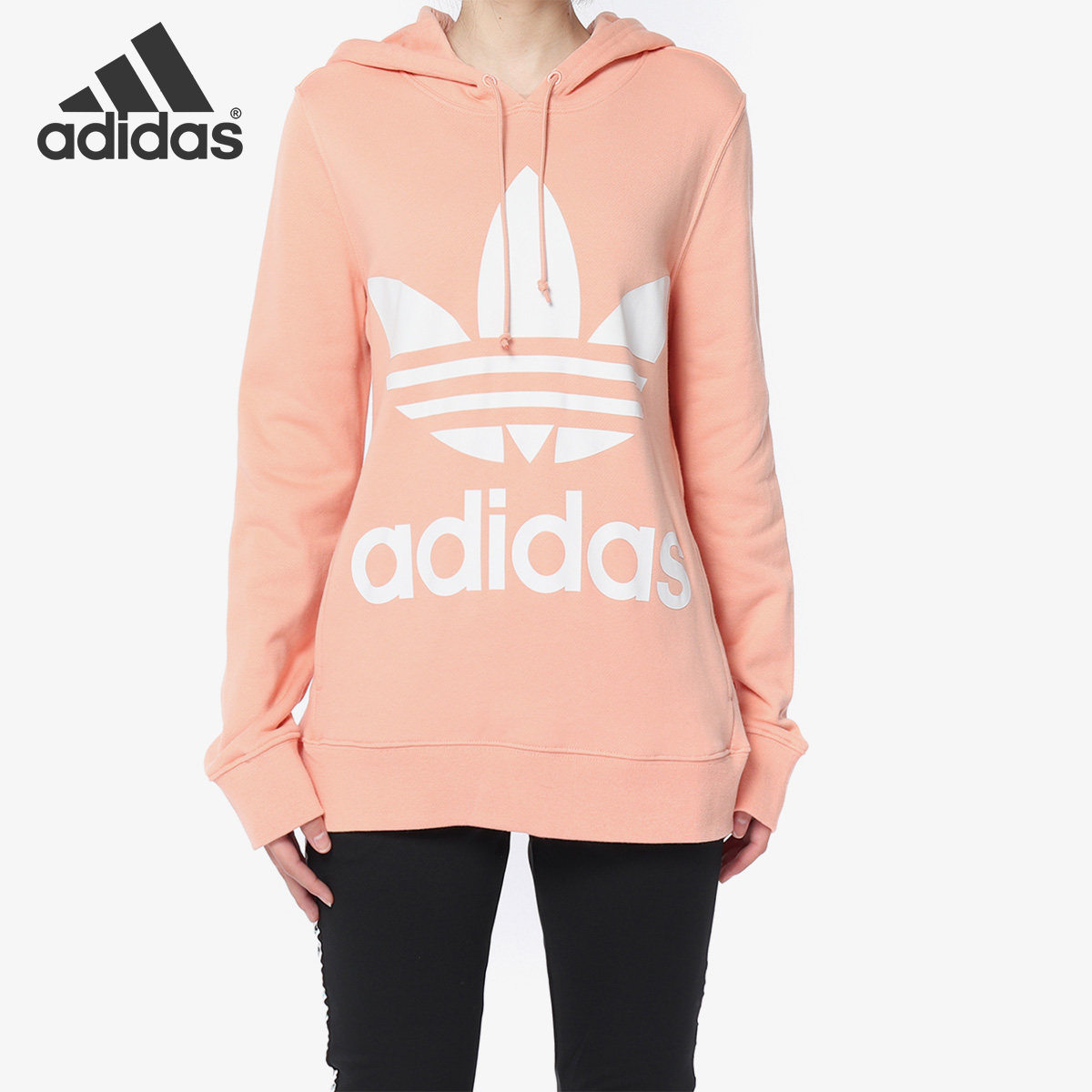 Adidas/阿迪达斯正品 三叶草女装 休闲卫衣 套头衫DV2560