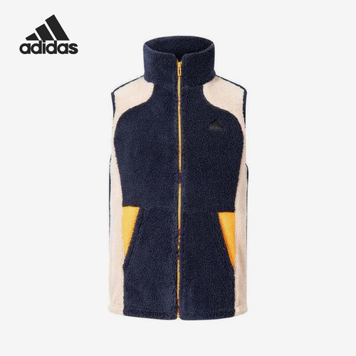 Adidas/阿迪达斯正品当季新款儿童保暖羊羔绒马甲JC9365