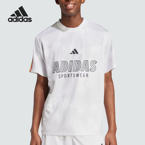 Adidas/阿迪达斯正品男女同款经典舒适圆领套头短袖T恤JC8004