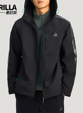 Adidas/阿迪达斯正品2025男士多口袋抓绒保暖户外运动外套KR2496