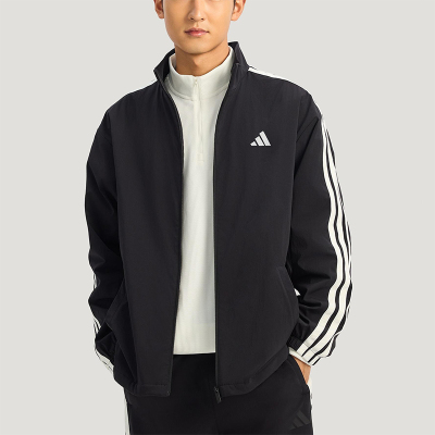 Adidas/阿迪达斯正品2025冬季款男士日常立领耐穿休闲外套KR2517
