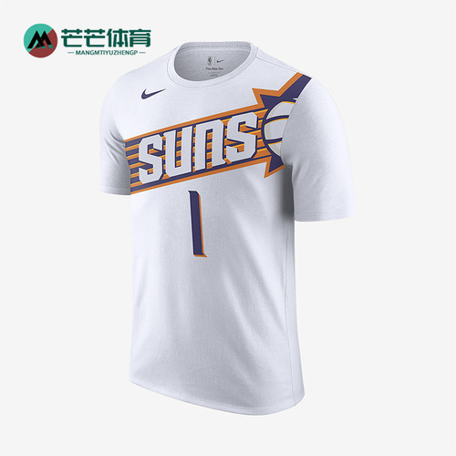 Nike/耐克正品Devin Booker男士休闲运动透气图案短袖FD9807-109