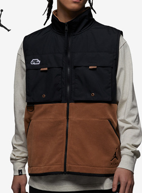 Nike/耐克正品JORDAN男子运动休闲无袖立领马甲DX6598-256