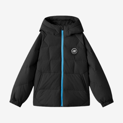 Skechers斯凯奇正品儿童保暖长袖连帽宽松羽绒服P426K008-0018