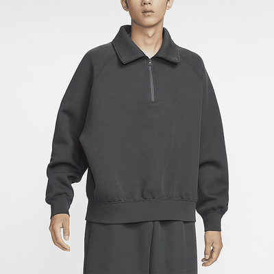 耐克男士运动翻领宽松休闲卫衣