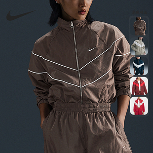 320 2025女士梭织立领宽松运动户外外套FV6305 Nike 耐克正品