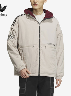Adidas/阿迪达斯正品三叶草男子双面穿保暖运动棉服IU4786