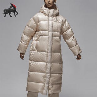 Nike/耐克正品JORDAN女士长款过膝抗寒保暖羽绒服FV7144-203