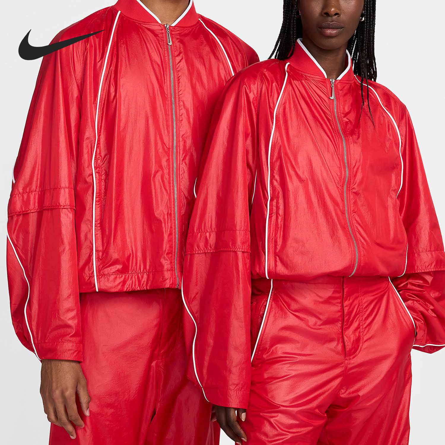Nike/耐克正品Jacquemus男女宽松拉链立领经典夹克外套FV5698-642图片