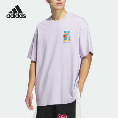 阿迪达斯男士休闲运动短袖