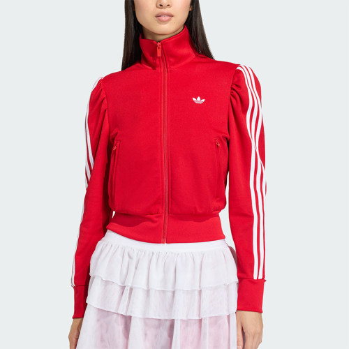 Adidas/阿迪达斯正品三叶草女士拉链立领休闲运动耐穿外套KS1363