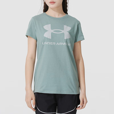 UA/安德玛正品Rival Logo SS女子舒适百搭透气短袖T恤1356305-348