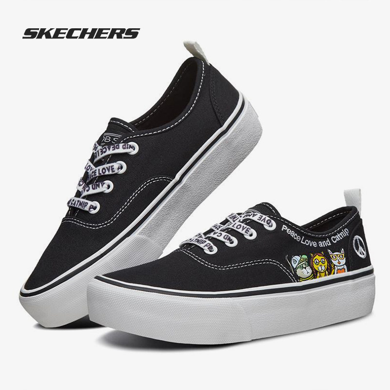 skechers/斯凯奇正品2019新款俏皮萌趣图案绑带女子运动跑步鞋