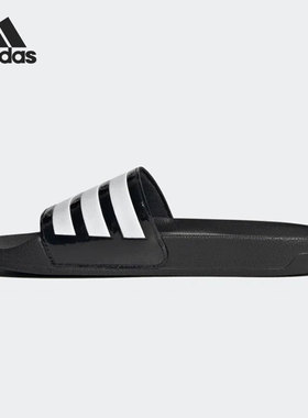 Adidas/阿迪达斯正品当季新款运动一字拖休闲沙滩凉拖鞋FZ2852