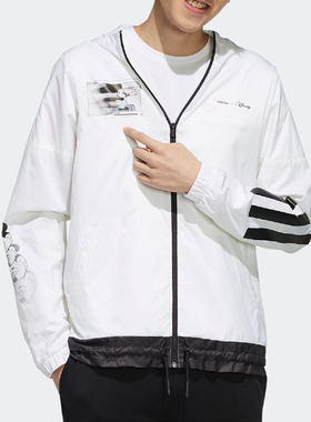 Adidas/阿迪达斯正品19秋季新品男女Mcky&Mnn米奇休闲夹克 EI4535