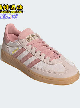 Adidas/阿迪达斯正品三叶草女士休闲运动耐磨系带低帮板鞋JR3645