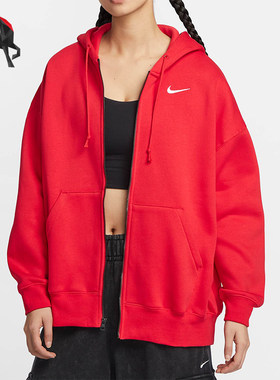 Nike/耐克正品秋冬季女士加绒保暖运动连帽外套DD5635-657