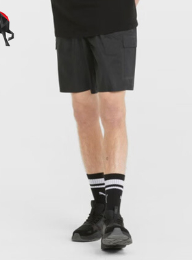 Puma/彪马正品男士复古休闲透气运动工装短裤671722-01