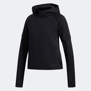 卫衣套头衫 女子运动褶皱横纹立领长袖 DZ6098 阿迪达斯正品 Adidas