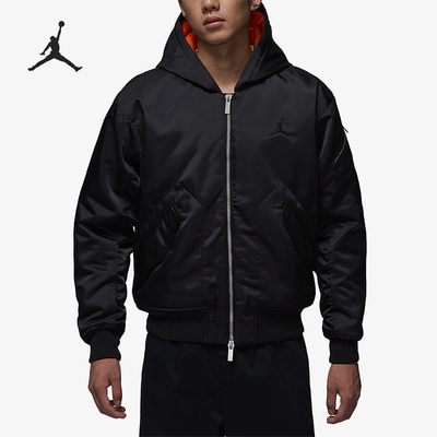 Nike/耐克正品JORDAN男士拉链宽松运动经典梭织棉服HV0541-010