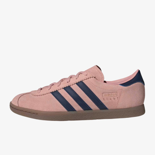 Adidas/阿迪达斯正品三叶草Stadt新款男经典粉蓝色休闲鞋JQ9010