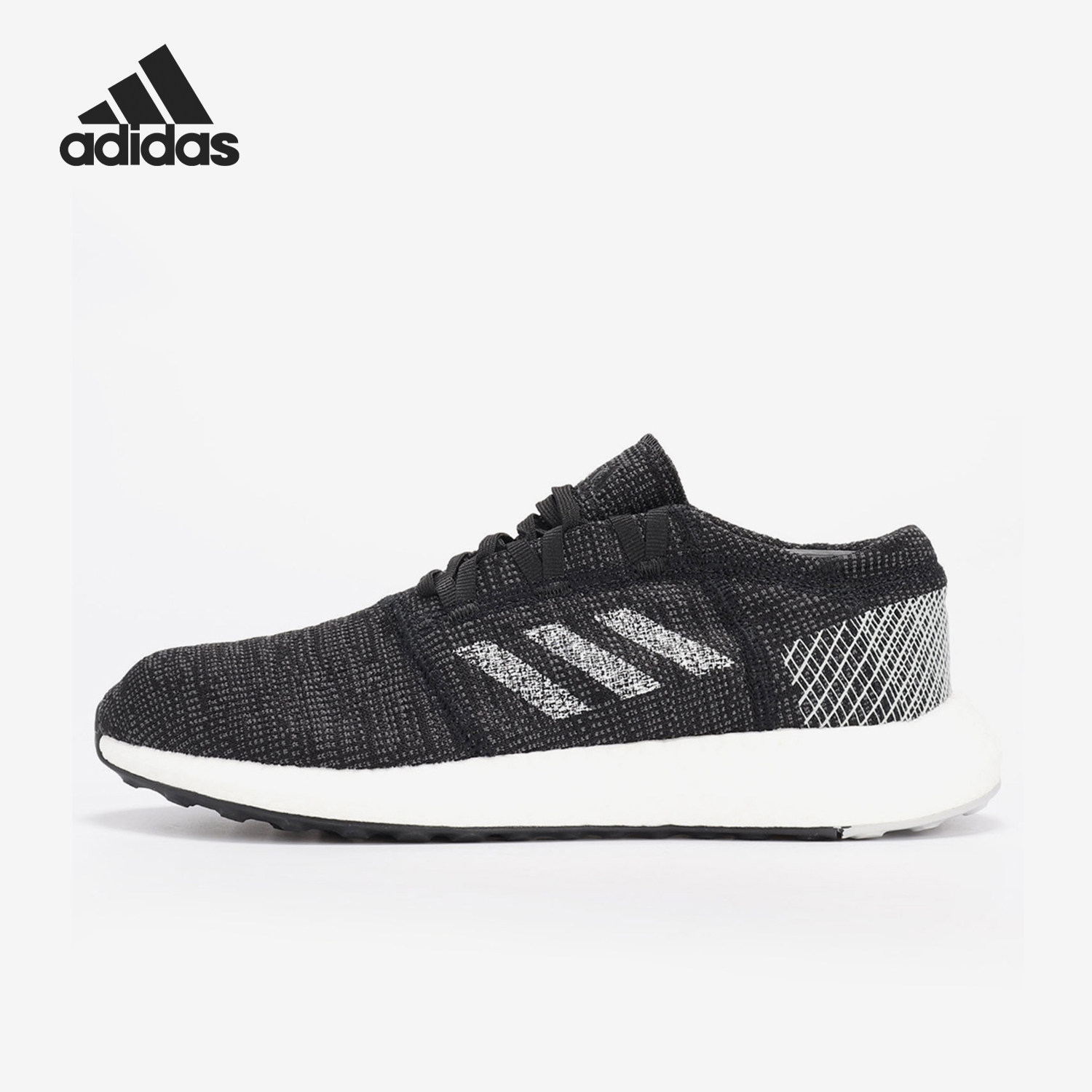 阿迪达斯男女系带透气运动跑步鞋