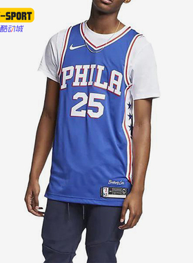 Nike/耐克正品NBA AU男士球员版篮球球衣经典背心T恤AV2688-495
