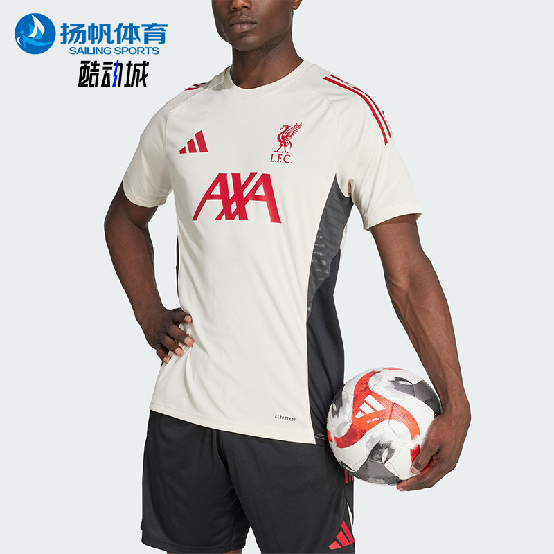 Adidas/阿迪达斯正品利物浦男士圆领足球运动透气短袖球衣JV6574
