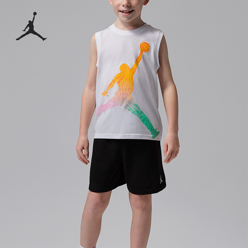 Nike/耐克正品JORDAN小童经典训练短袖短裤经典套装IW7948-010