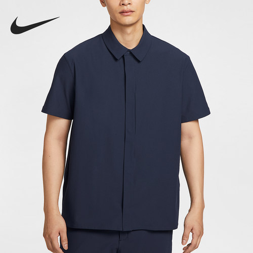 Nike/耐克正品 Dri-FIT 男士运动日常翻领宽松休闲衬衫HQ6959-451