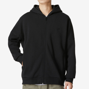 透气运动休闲连帽外套 26夏男女款 HM2686 阿迪达斯正品 Adidas