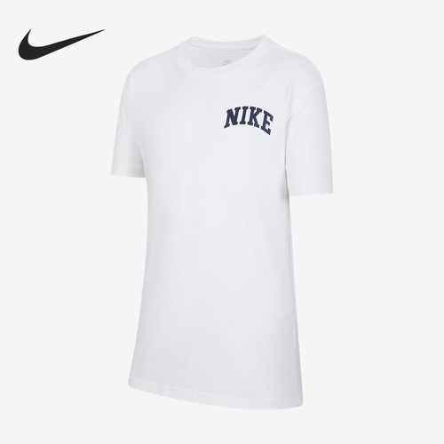 Nike/耐克正品夏季大童圆领柔软轻盈印花宽松休闲短袖IM3391-100