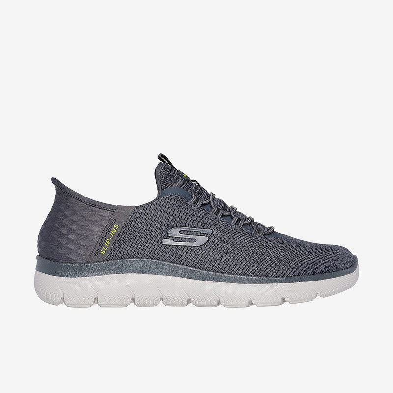 Skechers/斯凯奇正品运动专柜新款男士一脚蹬休闲网布透气健步鞋